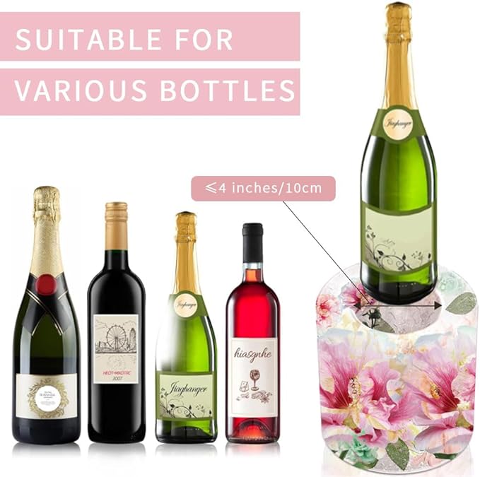 Ice Mold Wine Bottle Chiller DIY Ice Bucket for Champagne Wine Whisky Cocktail Beer Drink Party Wedding Festival Halloween Holiday Bar