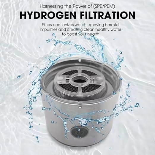 Hydrogen Water Bottle Generator with Advanced 2024 SPE PEM Technology – Portable Device for Ionized, Alkaline, and Oxygenated Water; Enhances Water in 3 Minutes for Office, Travel, and Daily Hydration