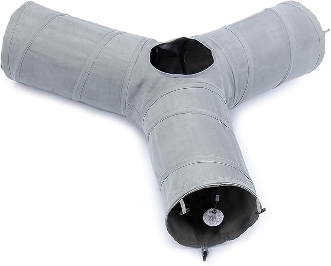PAWZ Road Cat Tunnel Collapsible 3 Way Cat Play Tube 10.5 Inches in Diameter