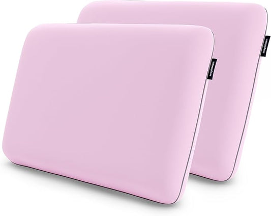 Imaginarium Memory Foam Fun Pillow with Cool-to-The-Touch Cover 2-Pack (Pale Pink), Standard