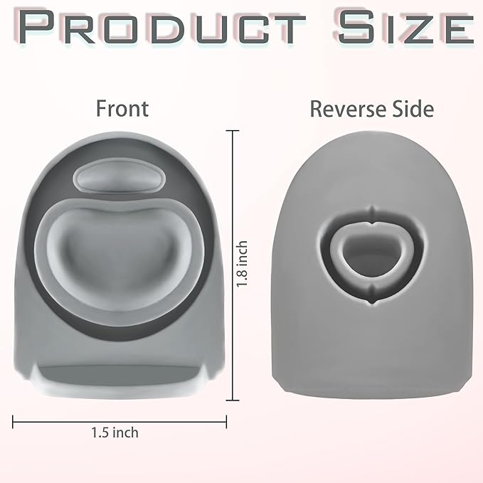 5PCS Replacement Stopper Compatible with Owala FreeSip 19/24/32/40oz, Silicone Anti-Spill Water Bottle Top Lid Replacement Parts, BPA-Free Seal Bottle Cap Mouth Stopper Gasket (Grey)