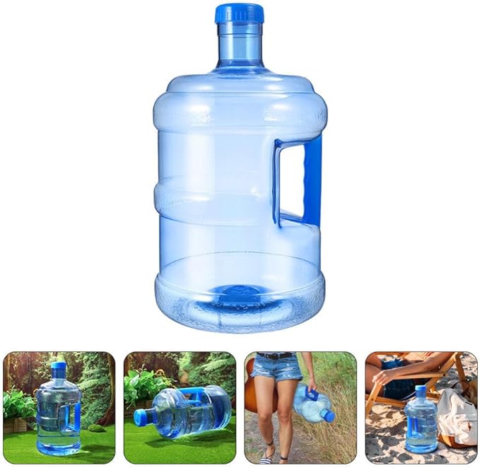 Milisten 2 Gallon Water Jug, 7.5L Water Bottle with Screw Cap Portable Water Storage Bucket Water Container Water Kettle Reusable Motivational Jug for Camping Hiking