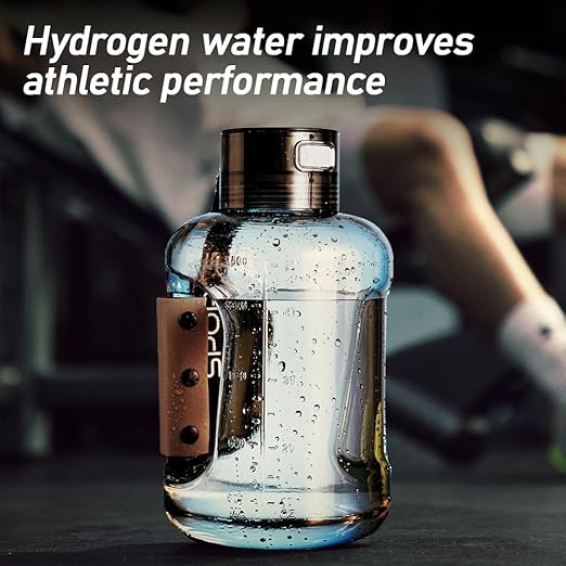 Hydrogen Water Bottle 50oz 1.5L Large Capacity Hydrogen Water Bottle Generator, shatterproof, Suitable for Gym, Playground and Outdoor scenarios, Hydrogen Concentration up to 1600ppb,Green