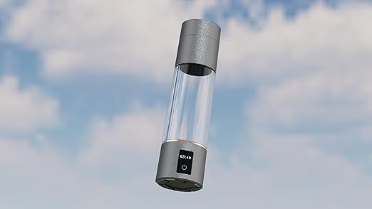 Hydrogen Water Bottle, Long-Lasting Dissolved Hydrogen, Healthy Drinking Hydrogen Water Bottle, Silver Brown