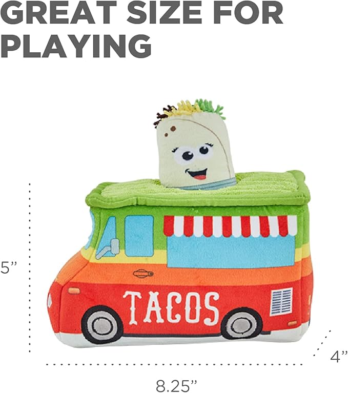 Outward Hound Hide A Taco Plush Dog Toy Puzzle