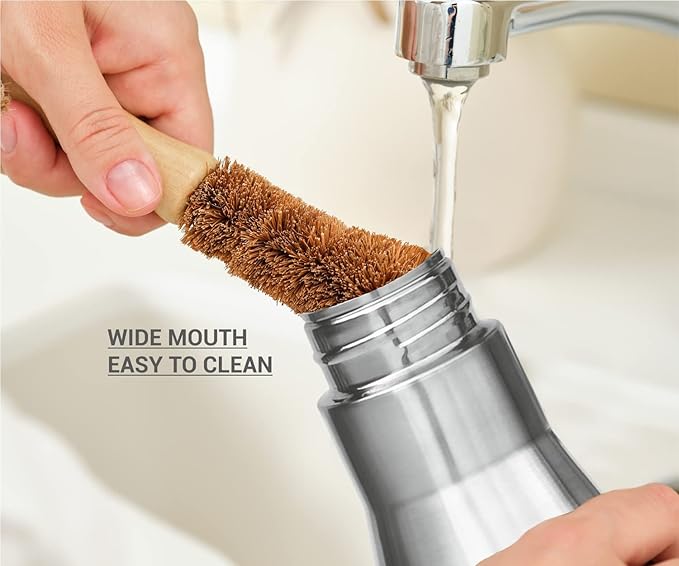 Milton Stainless Steel Water Bottle (34 oz), Non insulated Single Walled, Leakproof, BPA Free for Sport, Gym, Bike, Travel, Super 1000, Silver