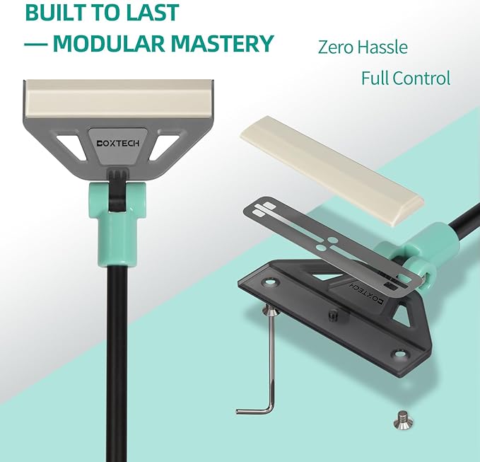 UPETTOOLS Aquarium Algae Scraper Cleaner with 5 Stainless Steel Blades – Fish Tank Glass Cleaning Brush for Easy Tank Maintenance,20-40 Gallon