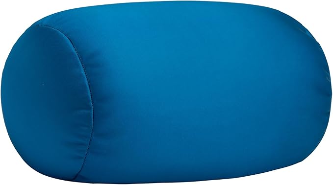 Microbead Body Pillow, Tube Microbead Bolster Bean Smooth Cool Pillow Neck Cervical Roll Pillow for Sleeping 7 x 12Inch Throw Travel Pillow (Pine Green)