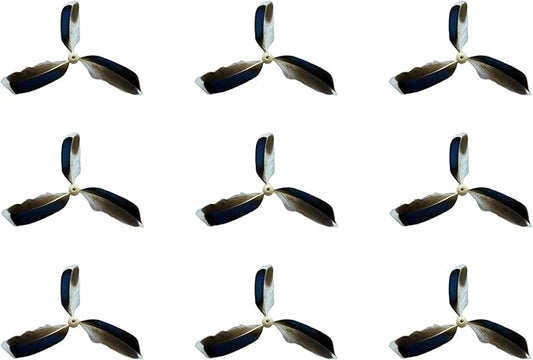 Spinning Feather Propeller Refills for Cat Wand Toy, Cat Toy Wand Attachment Replacement with Lobster Clasp (9-Pack)