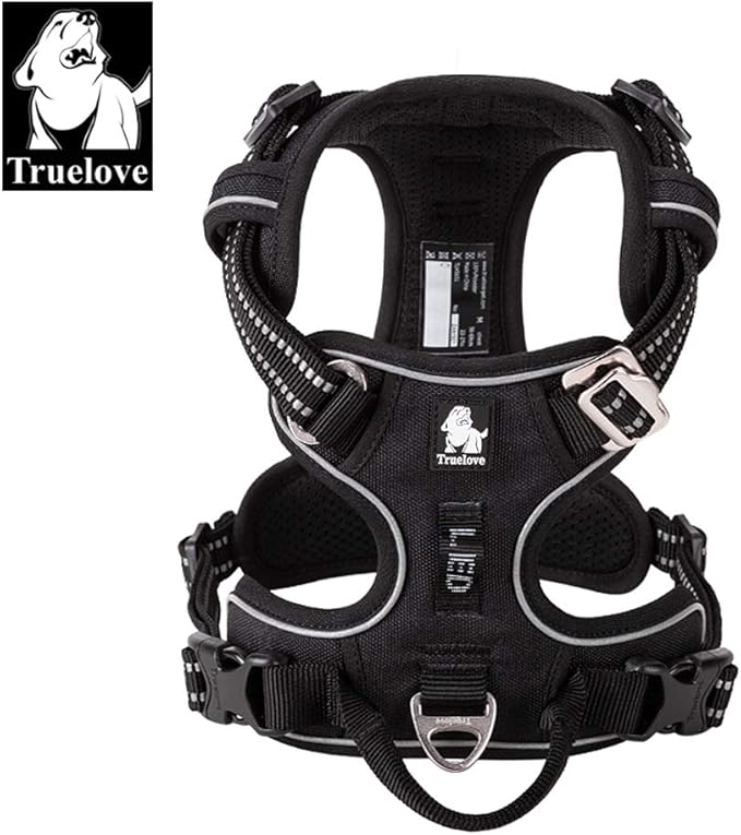 TRUE LOVE Dog Harness No Pull Nylon Reflective Pet Harness Adjustable Comfortable Control Step-in Brilliant Colors Truelove TLH56512