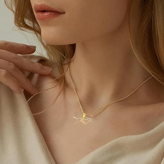 925 Sterling Sliver Yorkshire/Corgi/Labrador/Pug/Bulldog/Paw Print/Cross Necklace Cute Puppy Dog Necklace Jewelry Birthday Gifts for Women Girls Dog Lovers