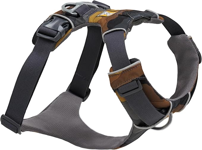 Ruffwear, Front Range Dog Harness, Reflective Soft Padded Everyday Harness with Dual Leash Clips, Adjustable and Lightweight Fit for Training or Walking for All Dogs, Moonlight Mountains, XX-Small
