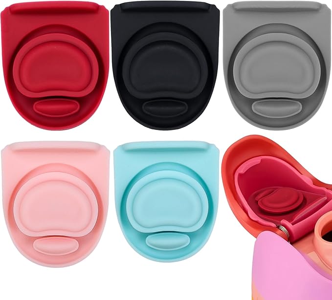 5Pcs Replacement Stopper Compatible with 24oz 32oz Water Bottle, Silicone Anti-Spill Bottle Top Lid Stopper,Replacement Seal Gaskets, Water Bottle 19oz 40oz Accessories