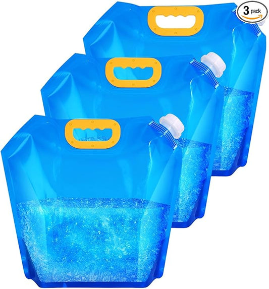 Ice Bath Bags, Portable/Reusable Ice Pack, Ice Maker for Ice Bath, Chiller for Cold Plunge, Applicable to for Athlete's Ice Cold Therapy and for Ice Bucket Challenge Game (2.5L, Count, 3)