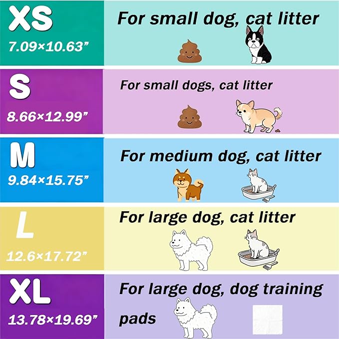 Odor-Sealing Dog Poop Bags, XS/220-Count Leakproof & Durable Dog Waste Bags, Block Smells, Unscented (Color:White)