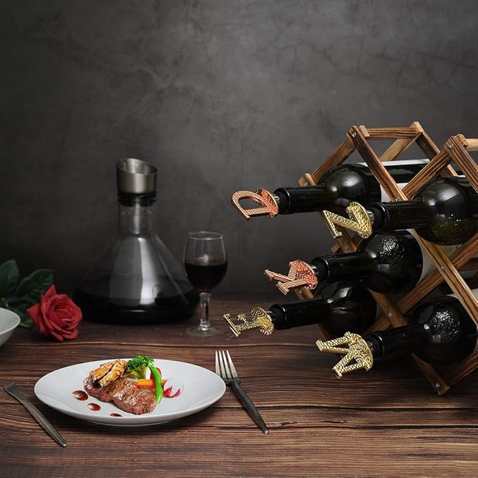 Miicol Wine Bottle Stopper, Prosecco Stopper, Gold Wine Stopper, Personalised Champagne Stopper, Initial Wine Stopper, Funny Prosecco Gift, Wine Lovers Gift, Kitchen Decor, Letter T