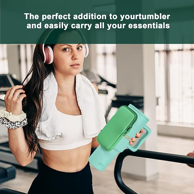 MLKSI Water Bottle Zipper Pouch for Stanley Cup Accessories, Cute Storage Bags for Stanley Tumbler with Handle, Gym Accessories for Simple Modern 40 oz Tumbler with Handle Stanley Water Bottle