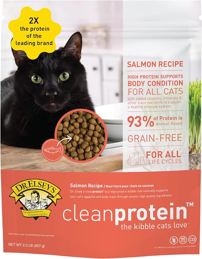 Dr. Elsey's Cleanprotein Salmon Formula Dry Cat Food, 6.6 Lb