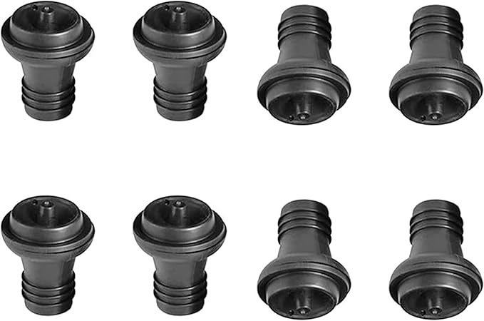 8-Pack Reusable Wine Saver Vacuum Stoppers, Rubber Wine Stoppers for Vacuum Pump Wine Preserver, Air Sealing Bottle Stoppers, Reusable Bottle Sealer Keeps Wine Fresh, Perfect Wine Accessories Gift