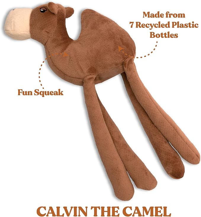 Dog Toys | Plush Toy Camel Stuffed Animal for Dogs | Eco Friendly Toy Made from Non Toxic Materials