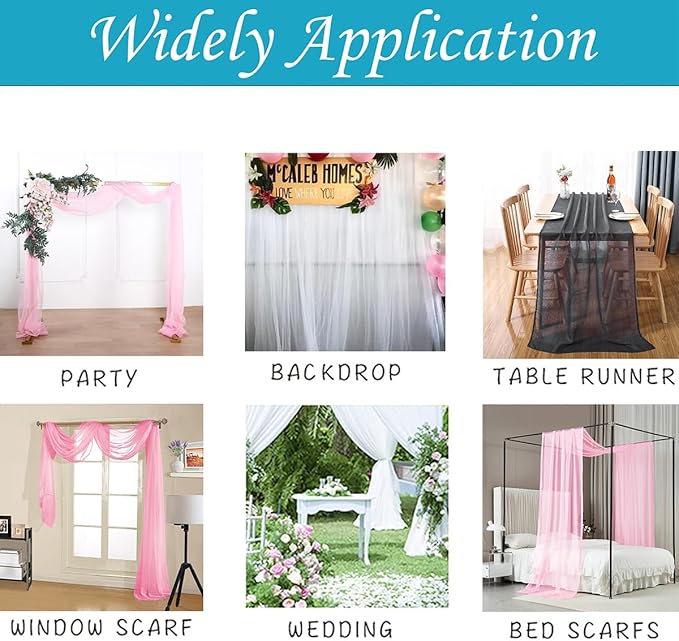 Akiky Bed Canopy for Girls Pink Sheer Canopy Bed Curtains Sheer Scarf Valance 1 Canopy Panel Twin Size Bed Scarf Drapes Bed décor