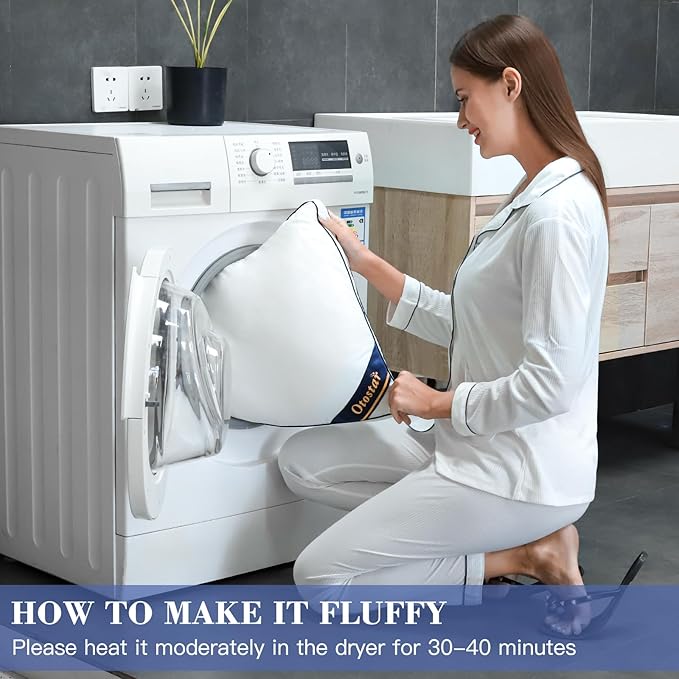 OTOSTAR Pillows Queen Size Set of 4 Bed Pillows for Sleeping Cooling Pillows 4 Pack with 3D Microfiber Filling Breathable Cover Pillows for Back Stomach or Side Sleepers Soft Fluffy Pillows for Bed