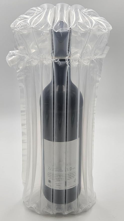 25 pack Wine bottle protector, Wine bottle packaging, Air Column Packaging, Wine Bottle Travel Protector Bags, Reusable Wine Bottle Protector, Safe Transportation of glass bottles, large