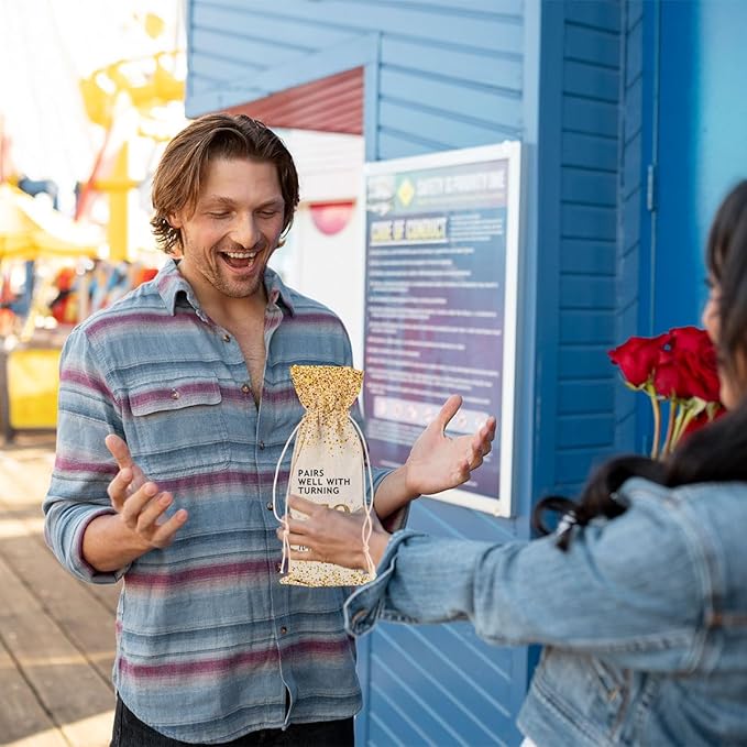 50th Birthday Gifts for Her Wine Bag Cool Gifts for 50 Year Old Man 1974 Birthday Gifts for Women Men Coworkers Lady Friend Bestie Him Anniversary Wine Bags