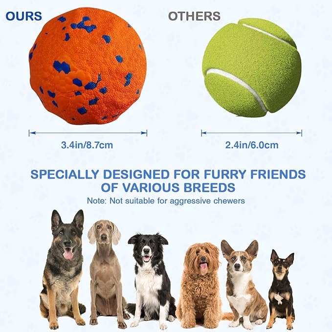 Interactive Dog Ball, Smart Interactive Dog Toys for Medium and Large Dogs, Automatic Moving Pet Ball with E-TPU Material, Rechargeable Bouncing Rotating Vibrating Dog Toy to Keep Them Busy