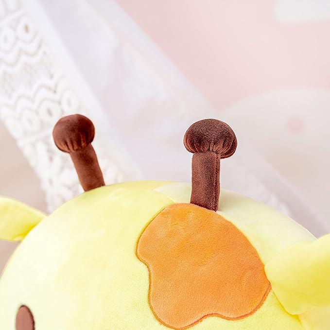 Lazada Giraffe Plush Kids Pillow Toy Soft Baby Girl Gifts Animal Pillows Yellow 15 Inches