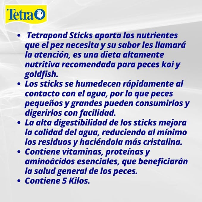 Tetra Pond Sticks, Koi Fish & Goldfish Food, Soft Sticks, Easy to Digest Floating Pond Fish Food, 11 pounds