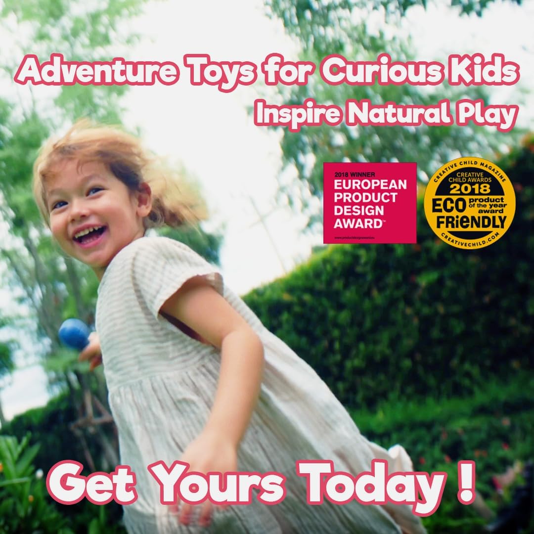 Taksa Toys Locomo Family Multicolored Edition IV (Set of 5) - Wooden Animal Figures Open-Ended Educational Outdoor Play to Trigger Child’s Imagination and The Love of Nature. Montessori Waldorf Toys