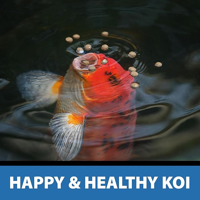 CrystalClear Platinum Fish Food, Premium Floating Pellets for Koi & Goldfish – Boost Growth, Color, and Wellness in Backyard Ponds & Water Gardens, 3mm Pellets, 17.6 Pounds