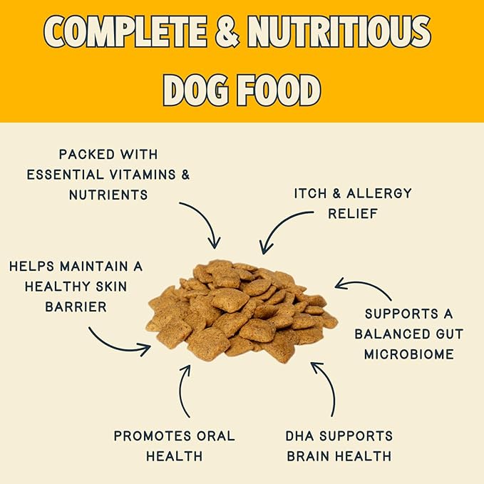 Jiminy's Good Grub Dry Dog Food, Hypoallergenic, Healthy Skin and Coat, Improved Oral Health, Made in USA, 3.5lb Bag (Pack of 1)