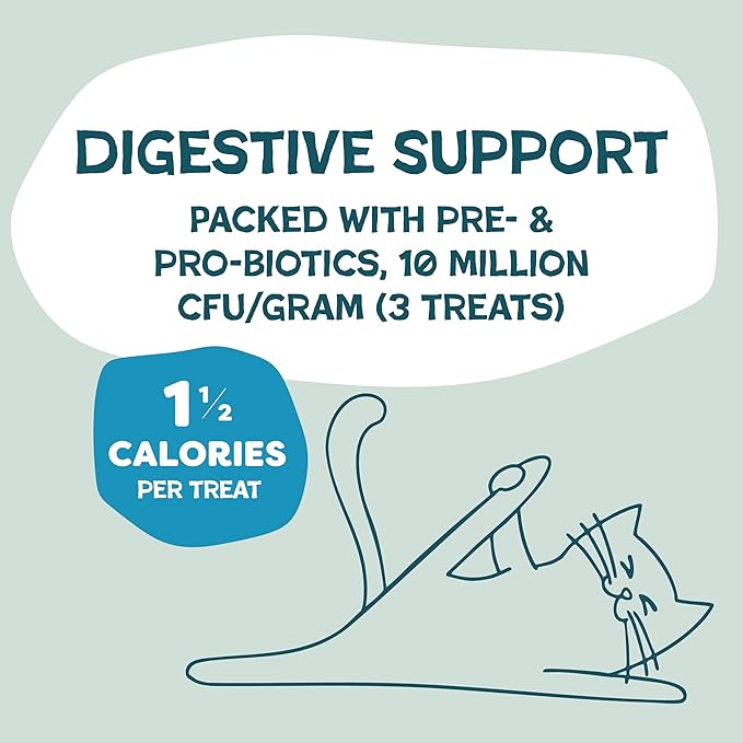 Shameless Pets Crunchy Cat Treats - Catnip Treats for Cats with Digestive Support, Kitten Treats with Real Ingredients, Natural & Healthy Flavored Feline Snacks - Fintastic Catnip, 1-Pk