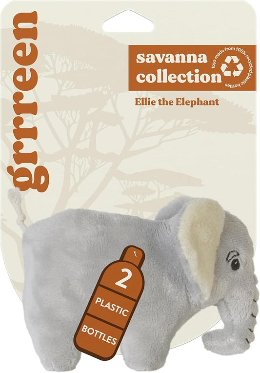 Dog Toys | Plush Toy Elephant Stuffed Animal for Dogs | Small Eco Friendly Toy - Easy to Clean and Made from Non Toxic Materials