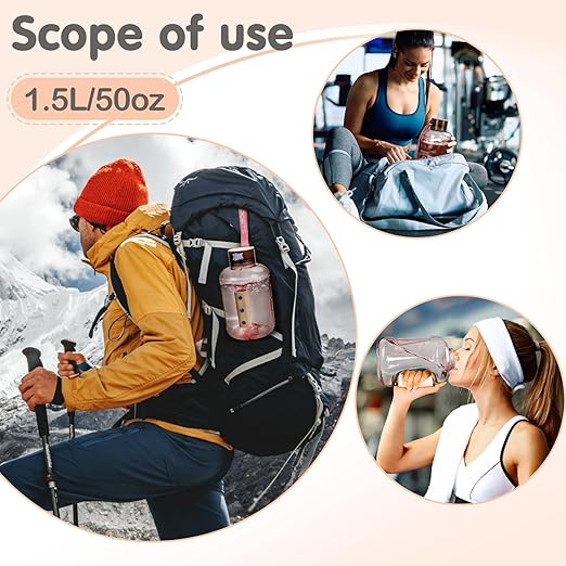 Hydrogen Water Bottle 50oz | Hydrogen Water Bottle Generator - Portable Hydrogen Water Machine | Ion Bottles Hydrogen Water Ionizer for Home Travel (Pink)