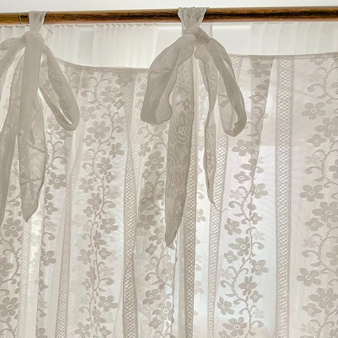 Elegant Princess 4 Corner Post Mosquito Net Romantic for Girls Women Bed Curtain Canopy for Adult Wedding Bedroom Kids Rooms Decoration (Type2-White-Flower, Full)