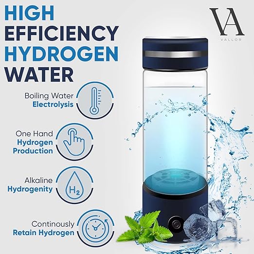 Hydrogen Water Bottle Filter | Water Bottle Generator | Portable Water Bottle Generator Technology for Men Women | Quick 3-Minute Water Electrolysis | Ideal for Fitness,Home, Office, Travel, Gym