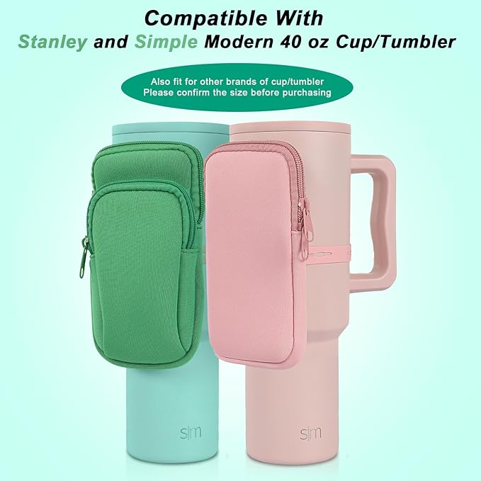 MLKSI Water Bottle Zipper Pouch (green)