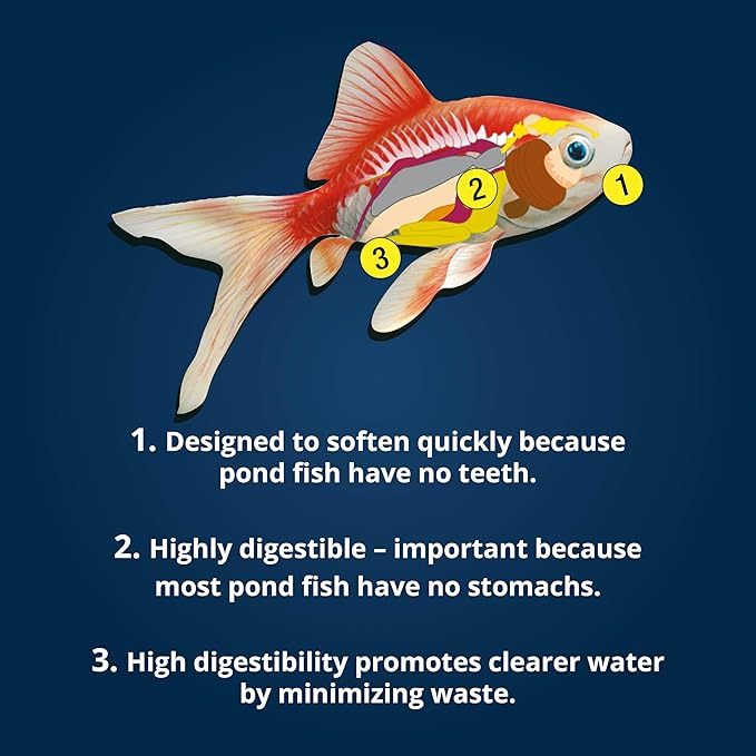 TetraPond Koi Vibrance Soft Sticks, Floating Pond Fish Food for Koi Fish and Ornamental Goldfish, 2.42 Pounds