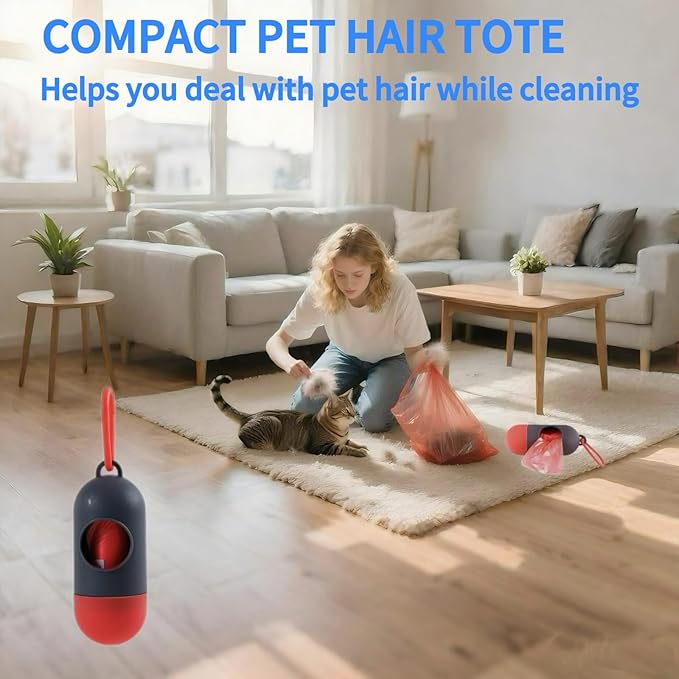 Pet Hair Removal Gloves, Reusable Electrostatic Pet Grooming Gloves for Cats & Dogs' Fall Winter Season, Hair Removal Suitable for Clothes, Carpets, Sofas, Furniture-1 Pcs