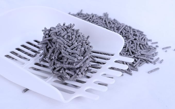 Tofu Cat Litter Activated Carbon no Fragrance 5.5 Lbs X 2 Bags, Can Flush Down Toilets or drains, Low Tracking Cat Litter 2mm Pellets.