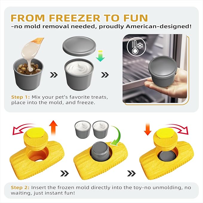 Multi-Functional Interactive Dog Toys for Aggressive Chewers, Indestructible Dog Toys for Small/Medium/Large Breeds,Frozen Dog Treat Holder to Keep Them Busy,Reduces Anxiety(Pack of 1)