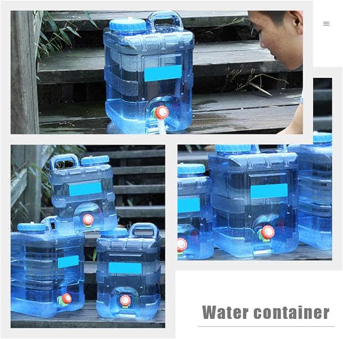 INOOMP Big Water Bottle 2 Gallon Water Jug 10l Camping Water Gallon with Spigot Handle Design Water Jug Camping Water Tank Carrier Container Camping Water Big Water Bottle 2 Gallon Water Jug