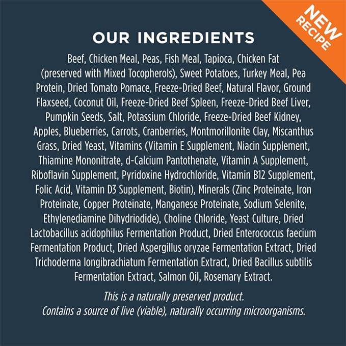 Instinct Raw Boost Small Breed, Natural Dry Dog Food with Freeze Dried Pieces, High Protein, Grain Free Recipe - Real Beef, 3.5 lb. Bag