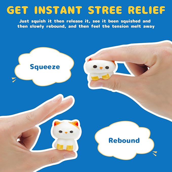 30 Packs Squishy Animals with Capsules, Slow Rising Stress Relief Toys, Party Favors, Birthday Gifts, Sensory Fidget Toys for Kids, Classroom Rewards, Travel & Claw Machine Toys