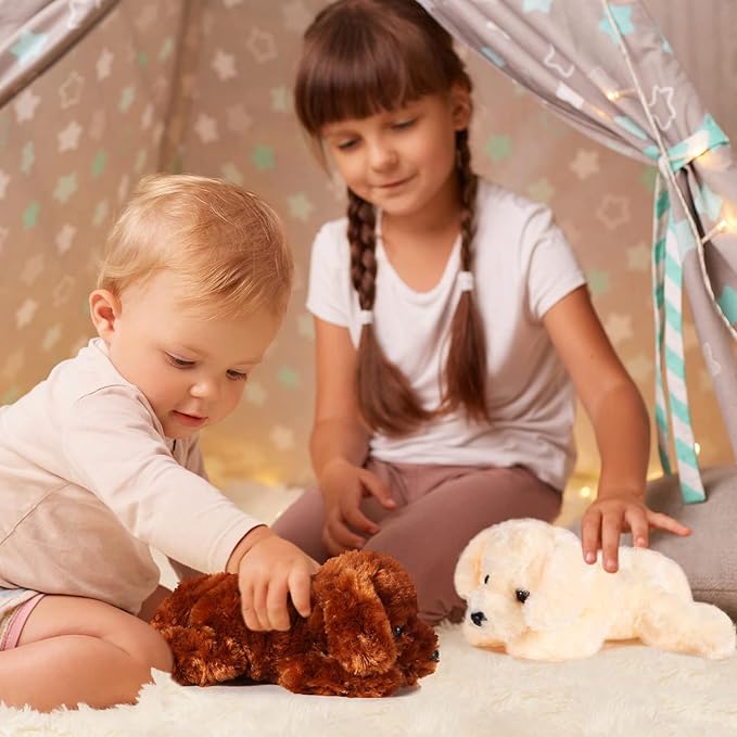 6 Pcs 8 Inch Stuffed Animal Plush Dog Puppy Soft Plush Pillow Toy Fluffy Puppy Set for Kids Girls Dog Theme Party Favor Birthday Baby Room Home Decor(Cute Style,Cute Color)