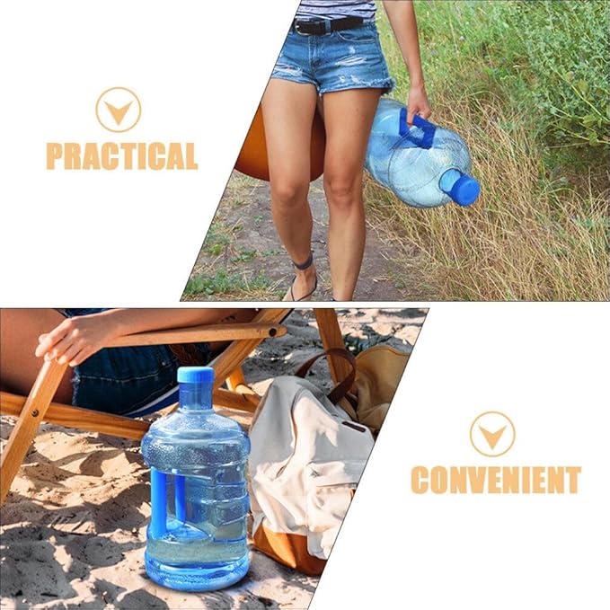 Milisten 2 Gallon Water Jug, 7.5L Water Bottle with Screw Cap Portable Water Storage Bucket Water Container Water Kettle Reusable Motivational Jug for Camping Hiking