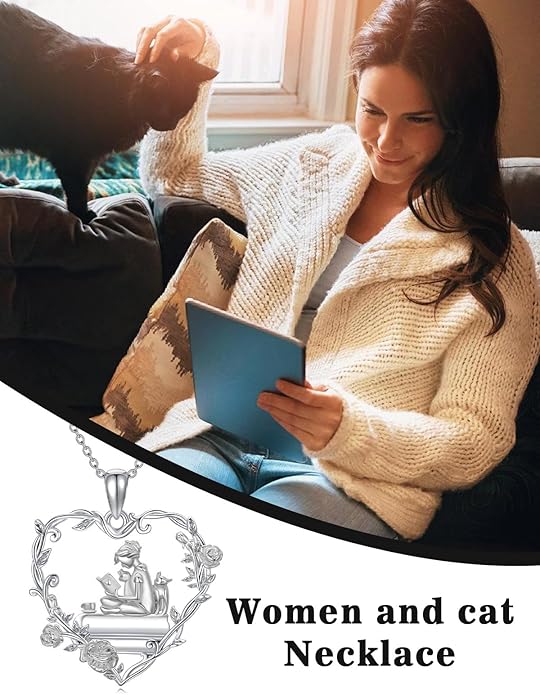 Midari Book Lover Necklace 925 Sterling Silver Book Necklace for Women Reading Pandent Jewelry Graduation Gift for Book Lovers LibrarianBirthday Christmas Mother's Day
